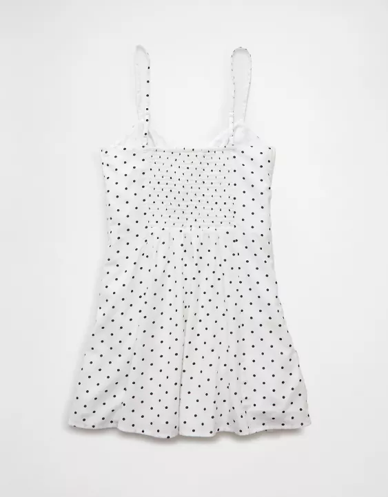 Aeo AE Sweetheart Button-Up Mini Dress