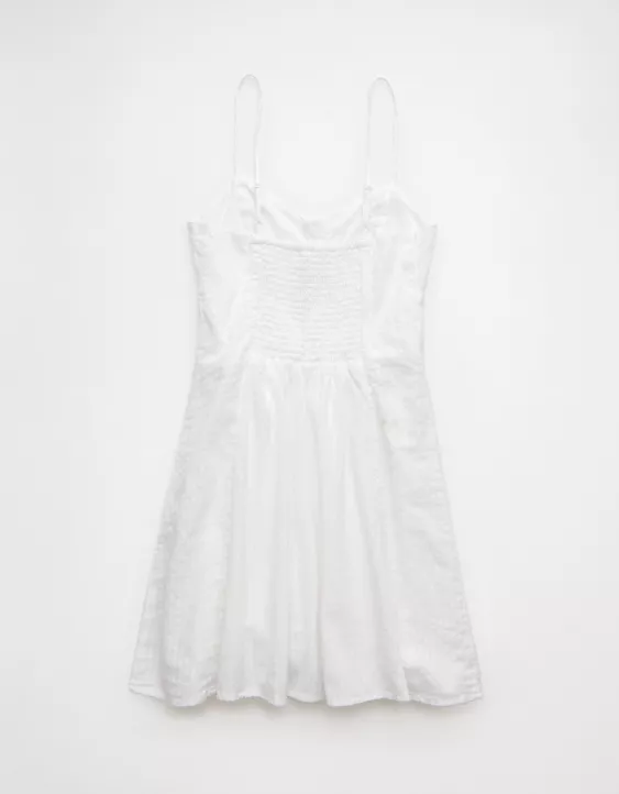 Aeo AE Sweetheart Button-Up Mini Dress