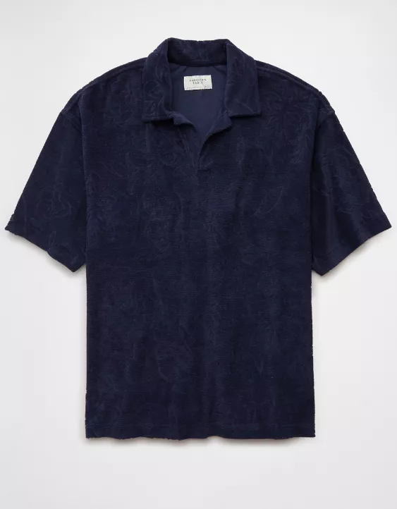 Aeo AE Terry Polo Shirt