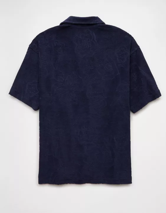 Aeo AE Terry Polo Shirt