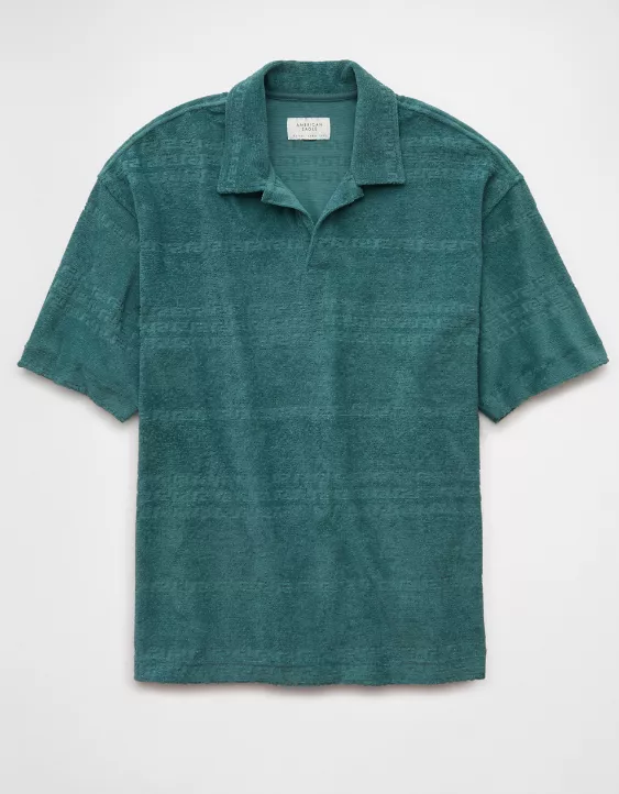 Aeo AE Terry Polo Shirt