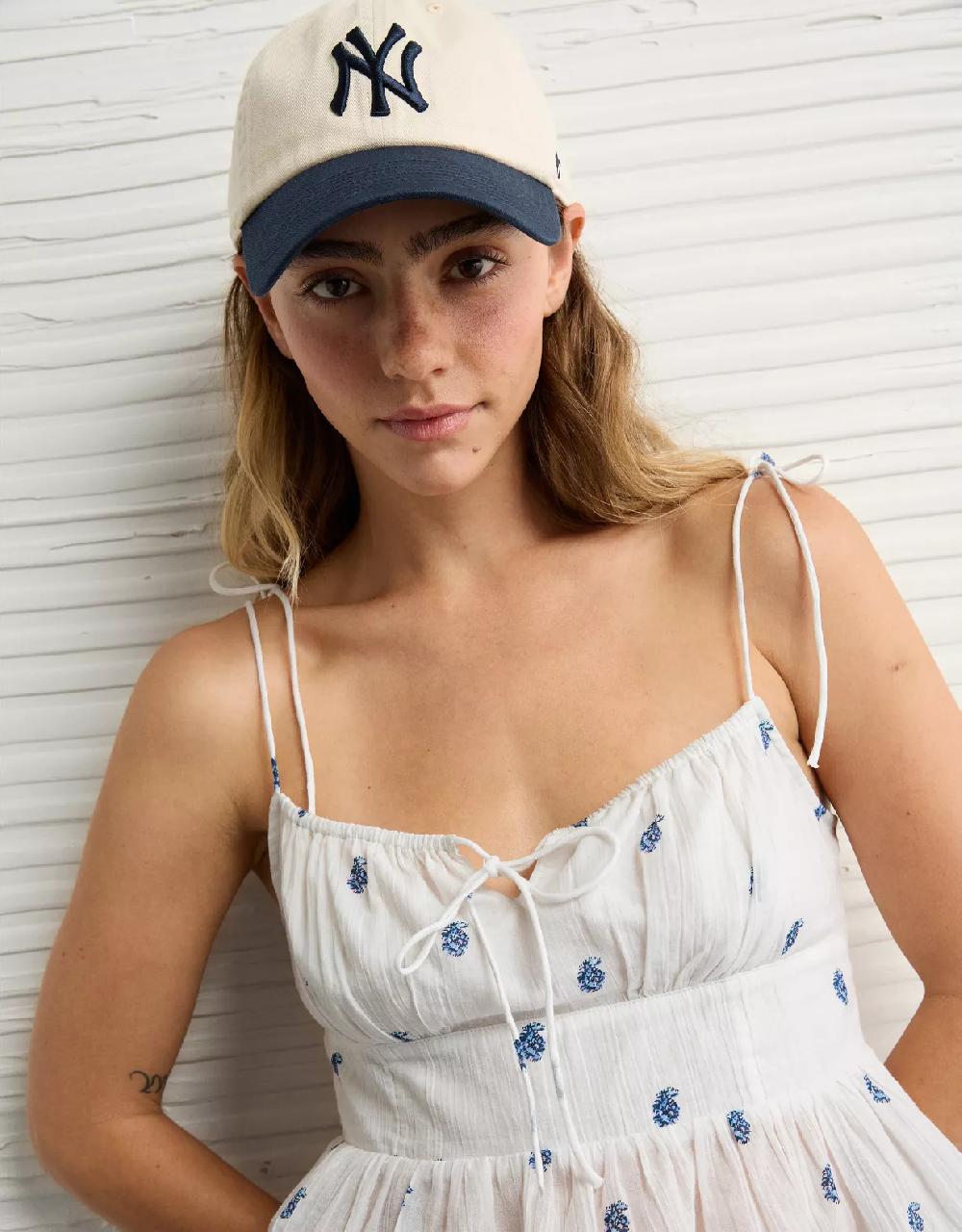 aeo AE Tie Strap Corset Tank Top