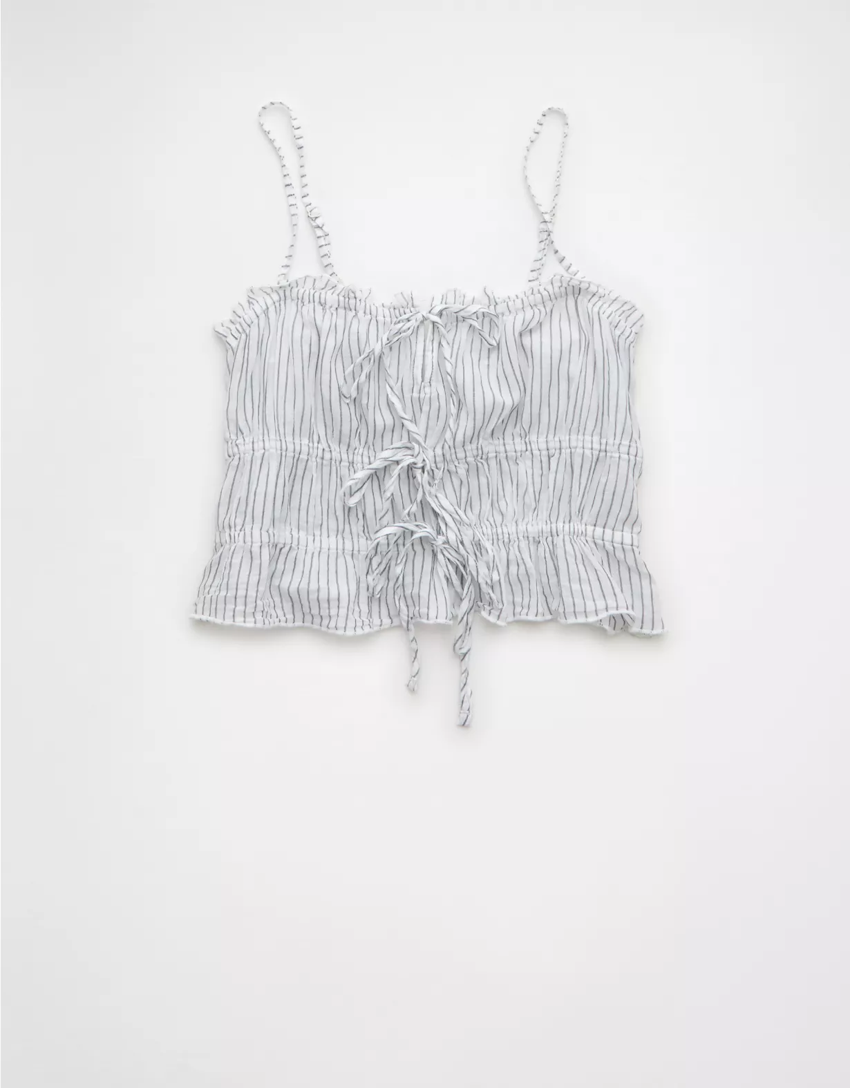 aeo AE Tiered Ruched Tank Top