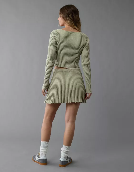 Aeo AE V-Neck Chenille Sweater