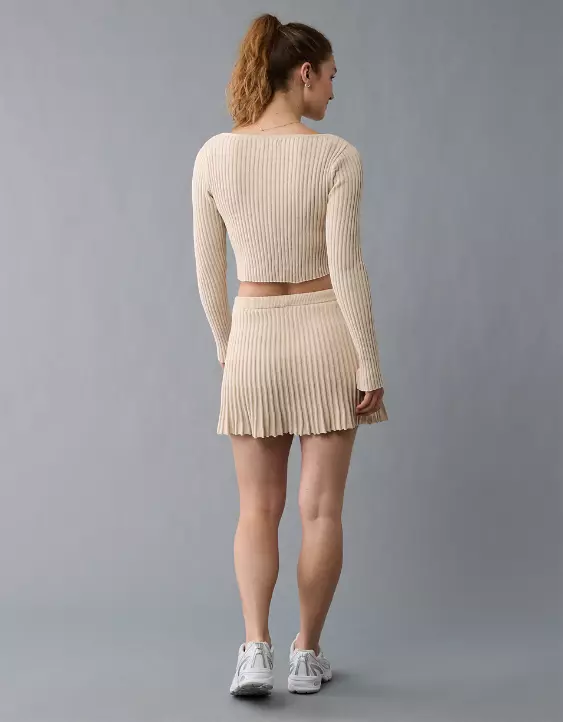 Aeo AE V-Neck Chenille Sweater