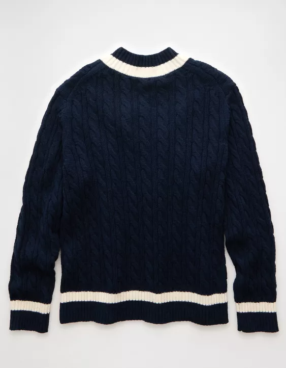 Aeo AE V-Neck Cricket Sweater