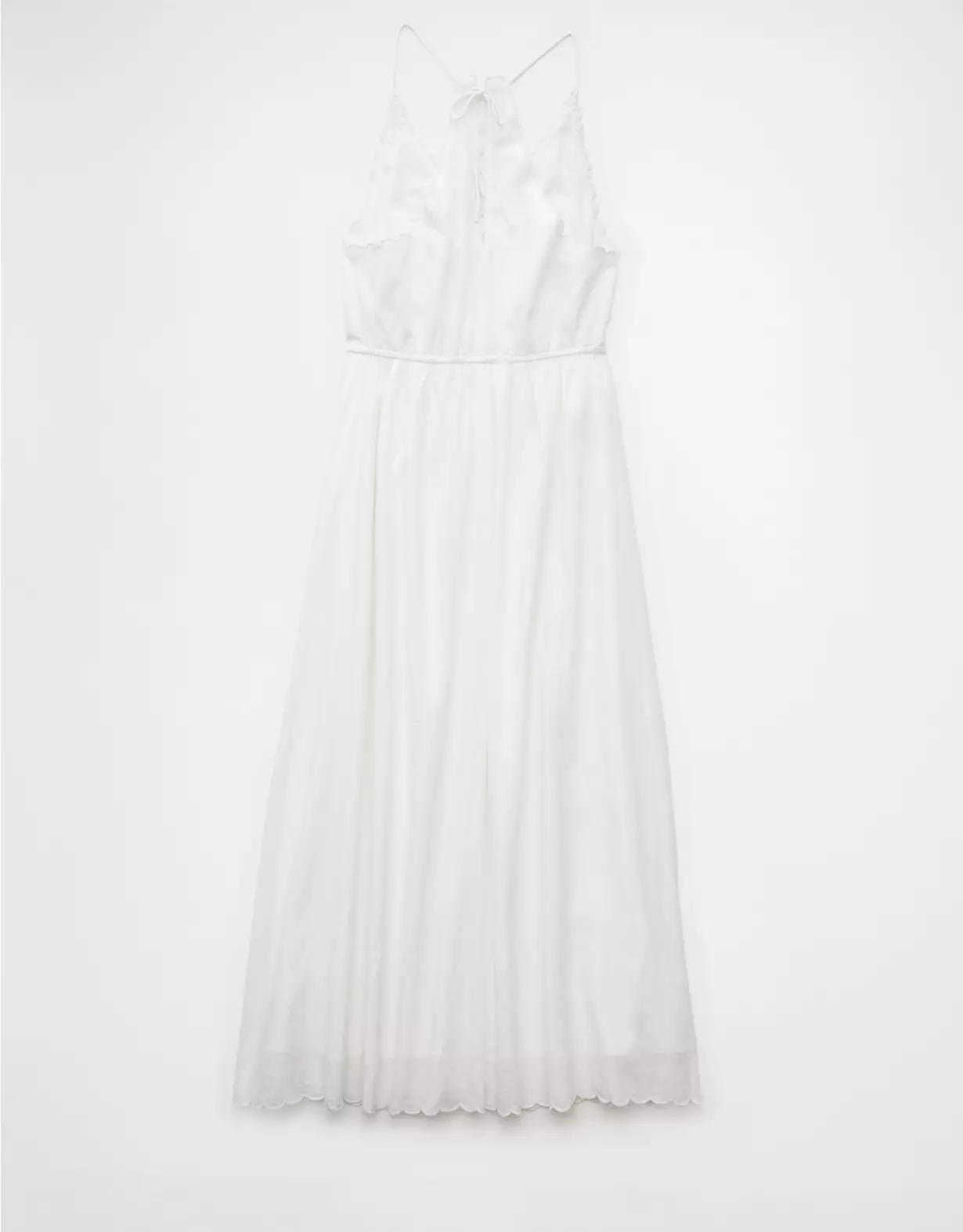 Aeo AE V-Neck Embroidered Midi Dress