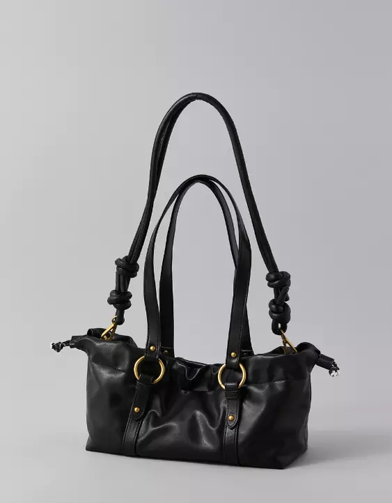 Aeo AE Vegan Leather Drawcord Hot Dog Bag