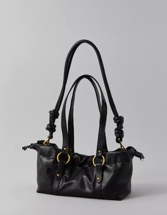 Aeo AE Vegan Leather Drawcord Hot Dog Bag