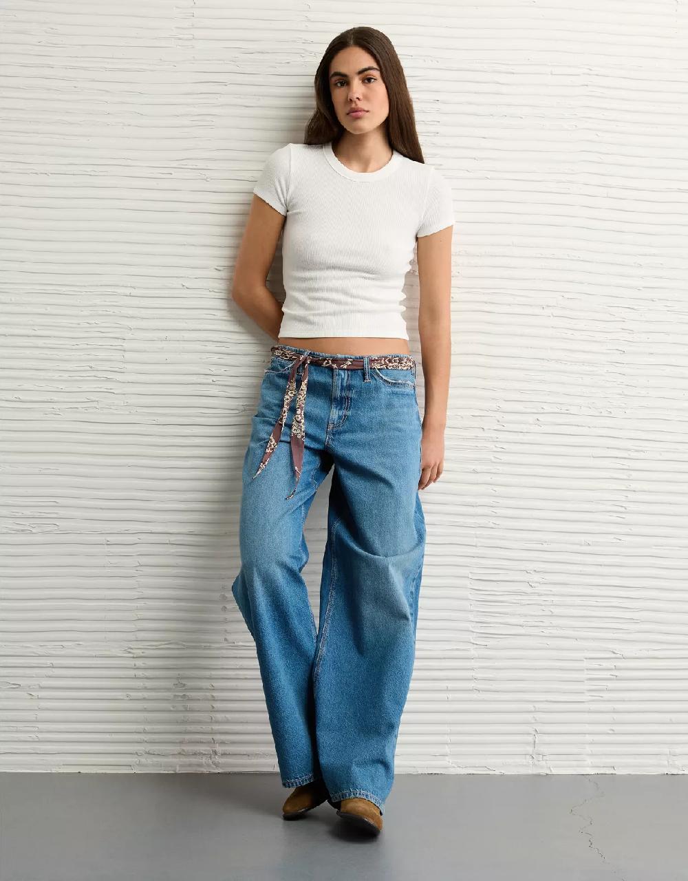 aeo AE Waffle Hey Baby Tee