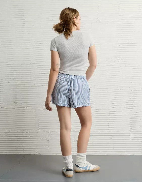 Aeo AE Waffle Hey Baby Tee