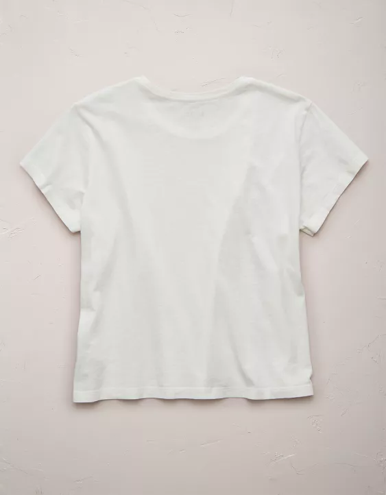 Aeo AE77 Premium Boxy Cropped Crewneck T-Shirt