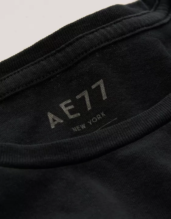 Aeo AE77 Premium Boxy Cropped Crewneck T-Shirt