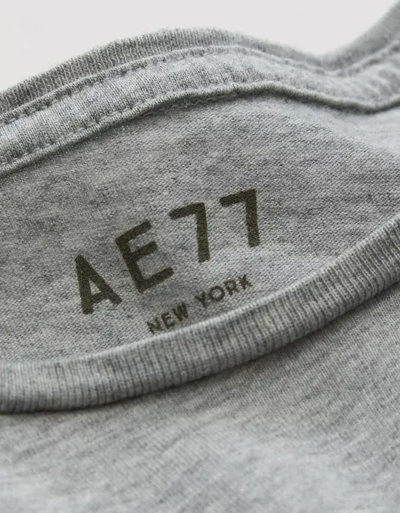 Aeo AE77 Premium Boxy Cropped Crewneck T-Shirt