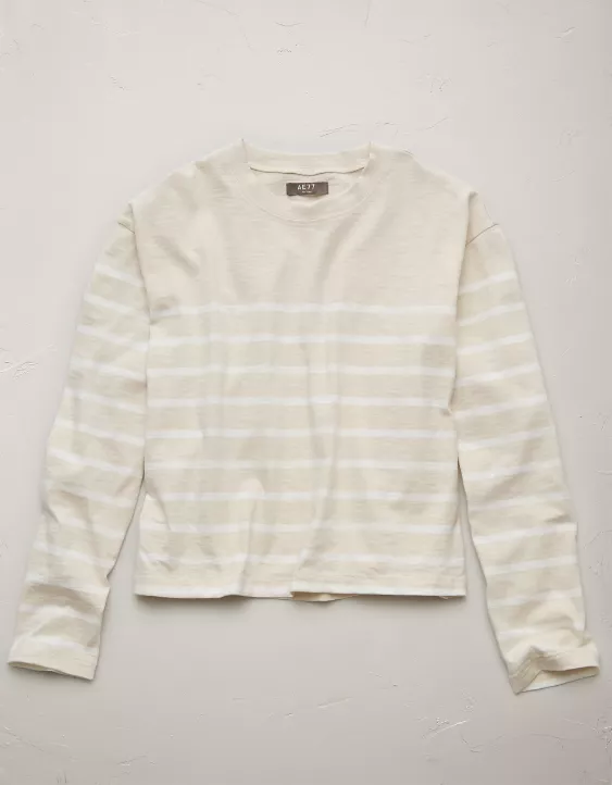 Aeo AE77 Premium Boxy Long-Sleeve T-Shirt