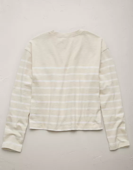 Aeo AE77 Premium Boxy Long-Sleeve T-Shirt