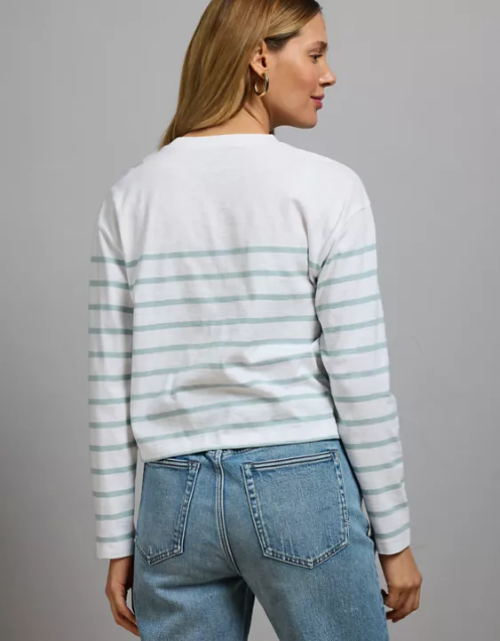 Aeo AE77 Premium Boxy Long-Sleeve T-Shirt