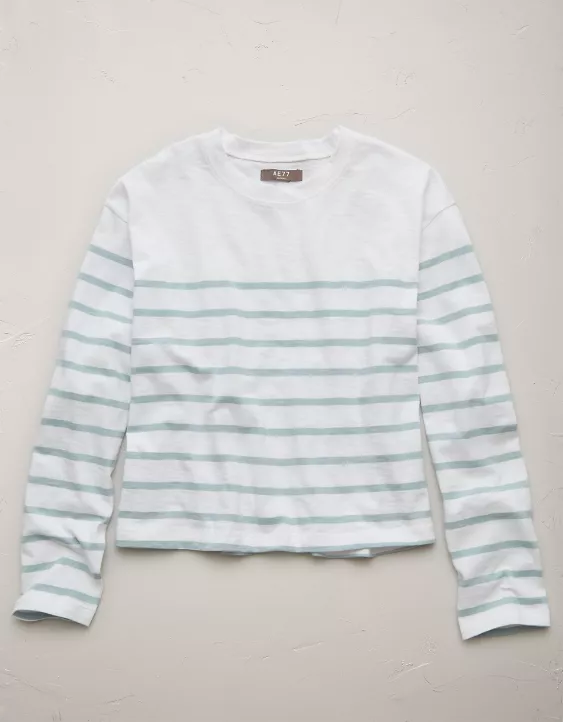 Aeo AE77 Premium Boxy Long-Sleeve T-Shirt