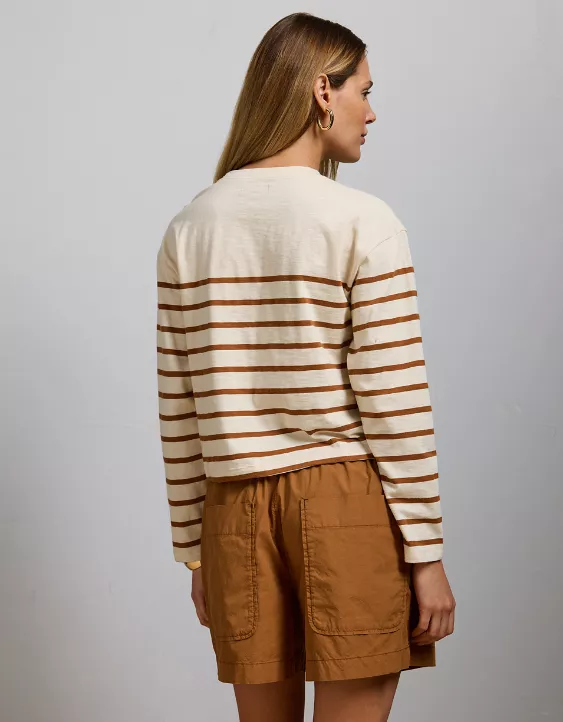 Aeo AE77 Premium Boxy Long-Sleeve T-Shirt
