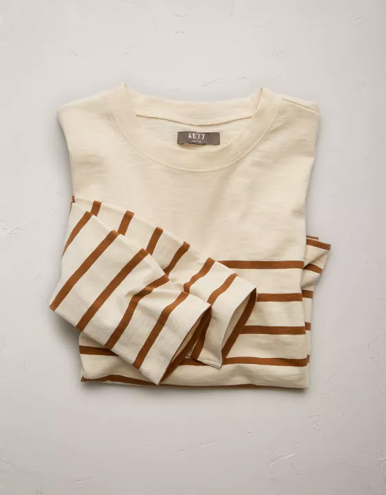 Aeo AE77 Premium Boxy Long-Sleeve T-Shirt