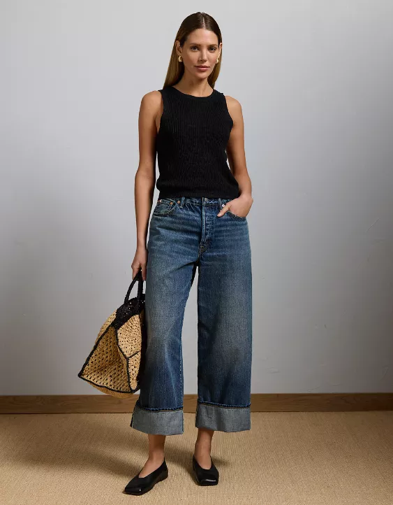 Aeo AE77 Premium Linen Sweater Tank Top