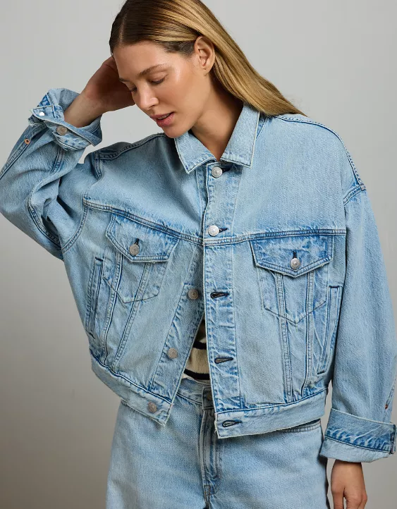 Aeo AE77 Premium Oversized Denim Jacket