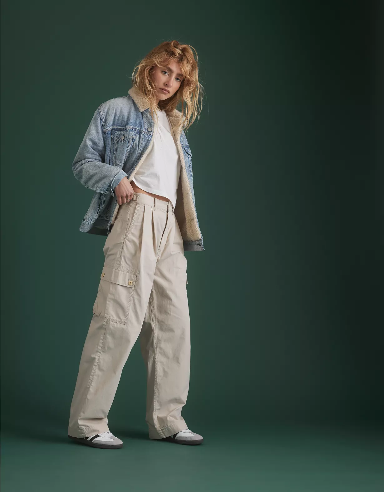 aeo AE77 Premium Pleated Cargo Pant