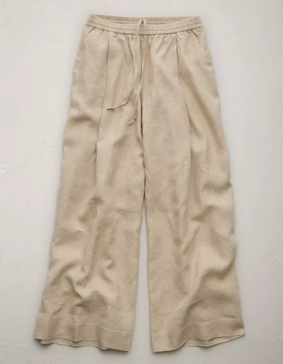 Aeo AE77 Premium Pull-On Linen Pant