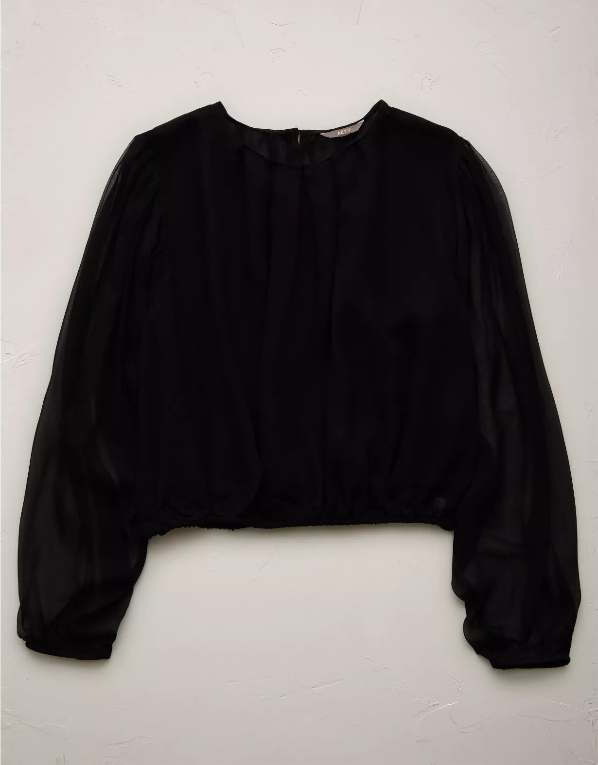 aeo AE77 Premium Silk Bubble Blouse