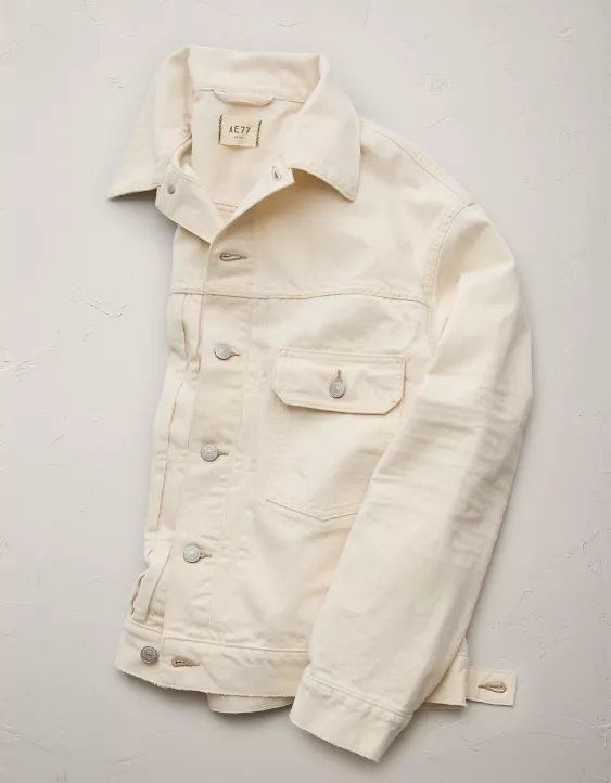 Aeo AE77 Premium Slim Fit Denim Trucker Jacket