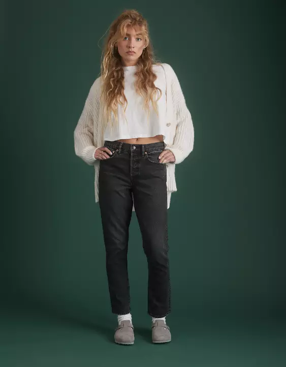 Aeo AE77 Premium Straight Crop Jean