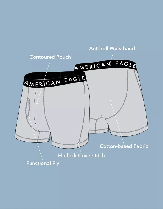 Aeo AEO Men's 4.5" Classic Boxer Brief 3-Pack