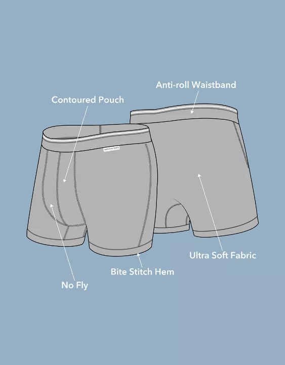 Aeo AEO Men's 4.5" Ultra Soft Boxer Brief 5-Pack