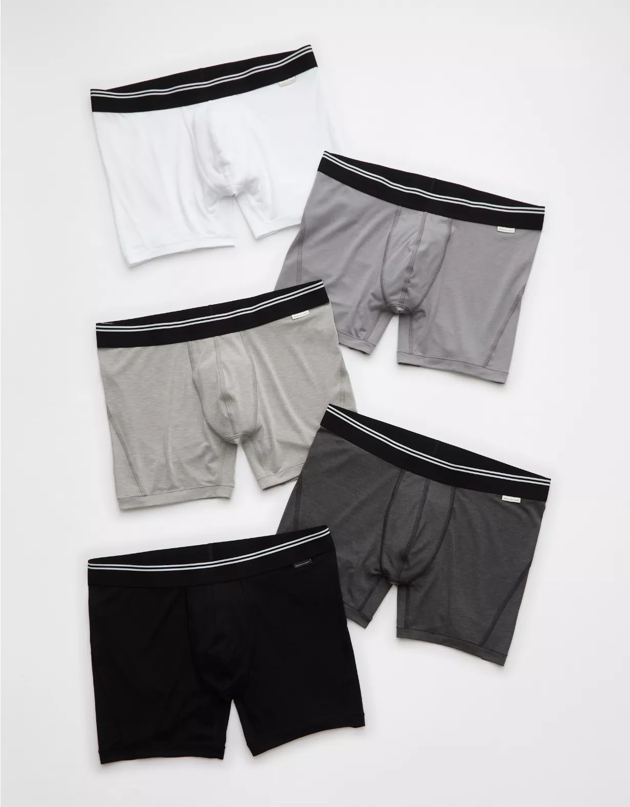 aeo AEO Men's 4.5" Ultra Soft Boxer Brief 5-Pack