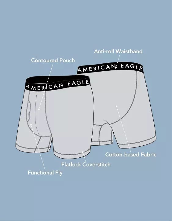 Aeo AEO Men's 6" Classic Boxer Brief 5-Pack