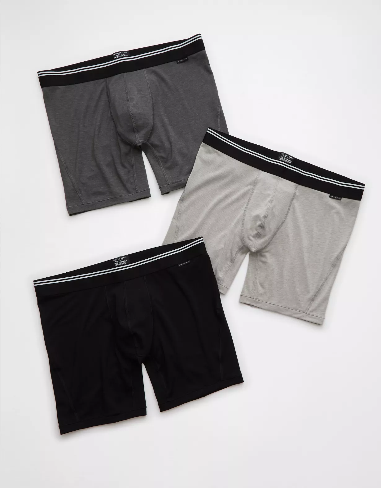 aeo AEO Men's 6" Ultra Soft Boxer Brief 3-Pack