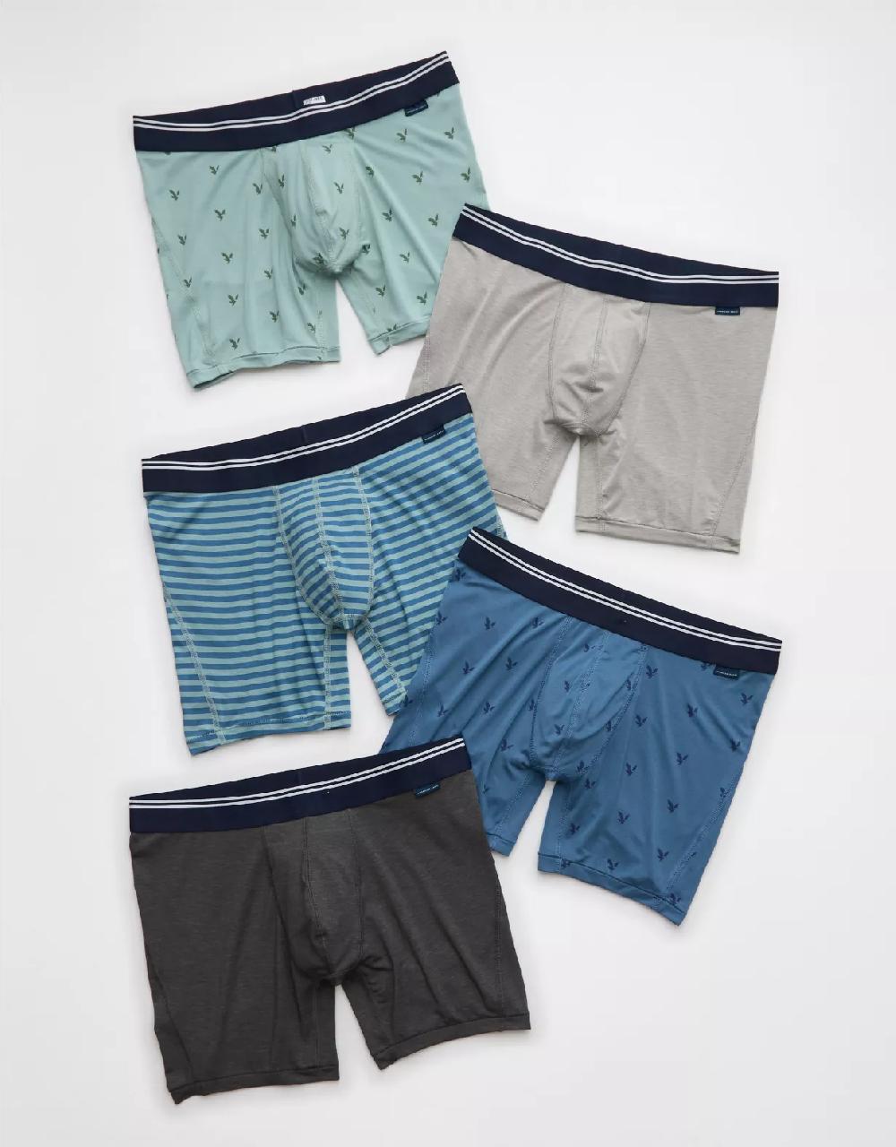 aeo AEO Men's 6" Ultra Soft Boxer Brief 5-Pack