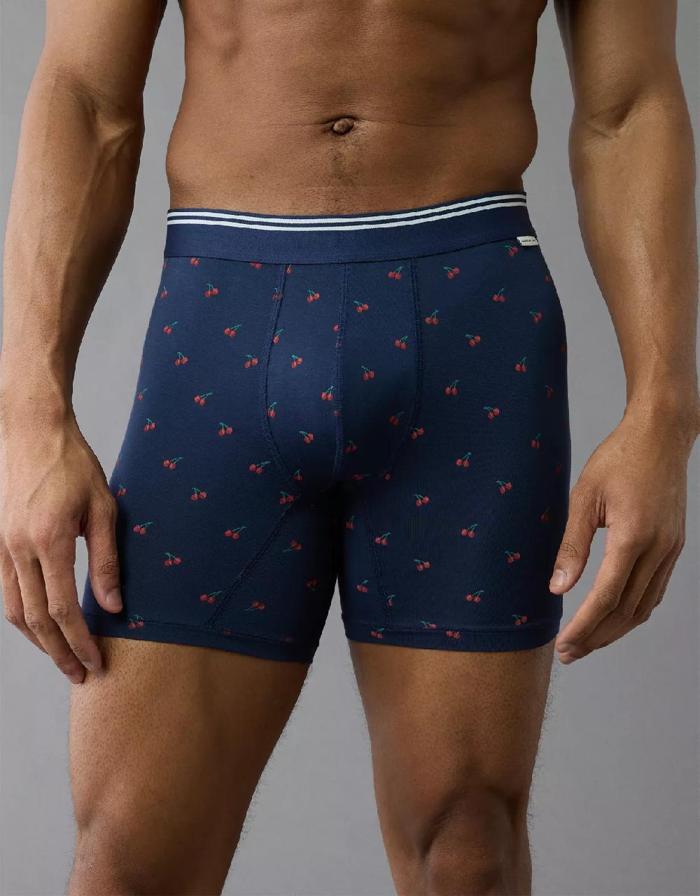 aeo AEO Men's Cherries 6" Ultra Soft Boxer Brief