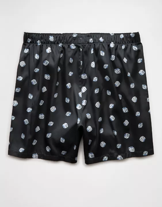 Aeo AEO Men's Dice Satin Pocket Boxer Short