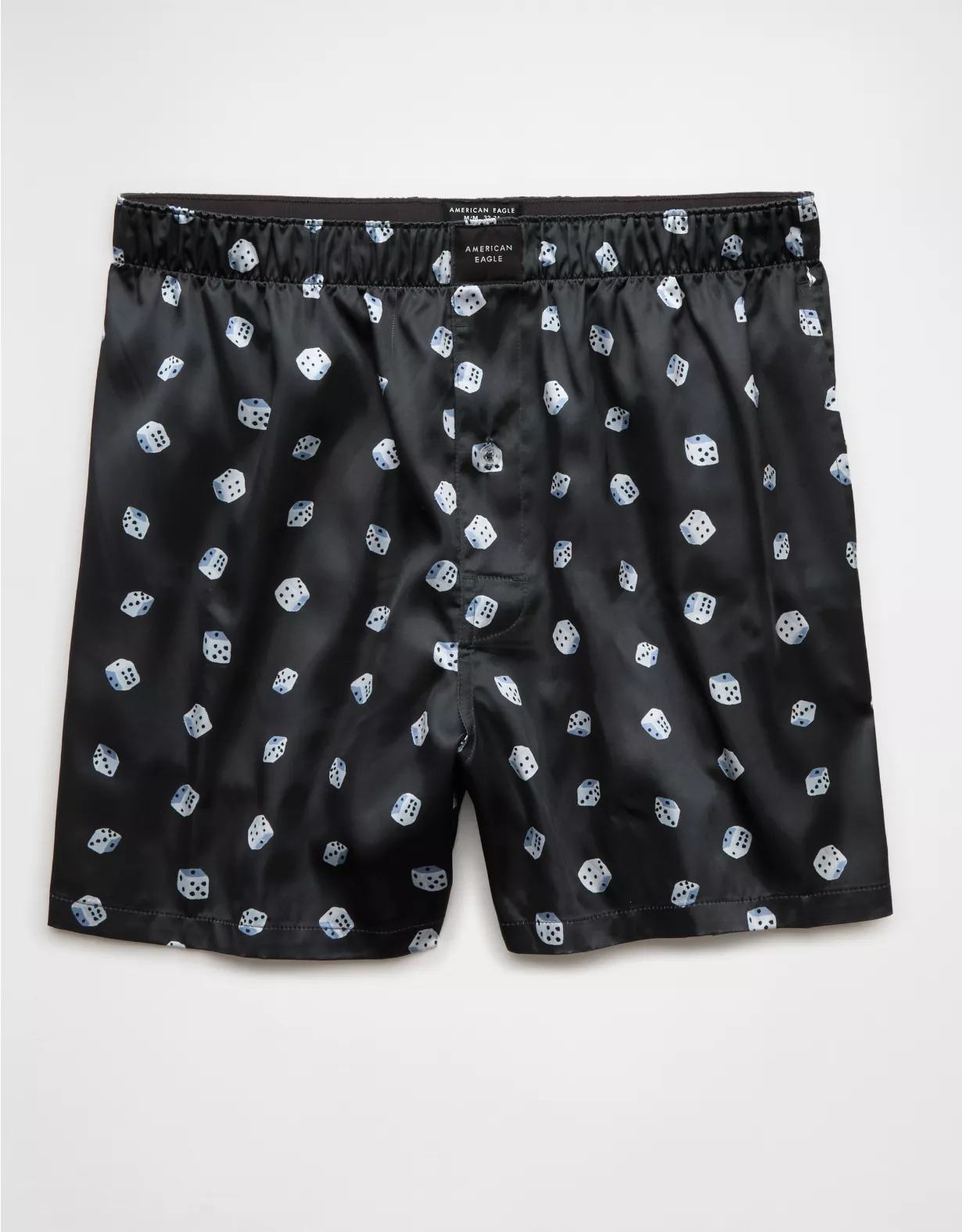 aeo AEO Men's Dice Satin Pocket Boxer Short