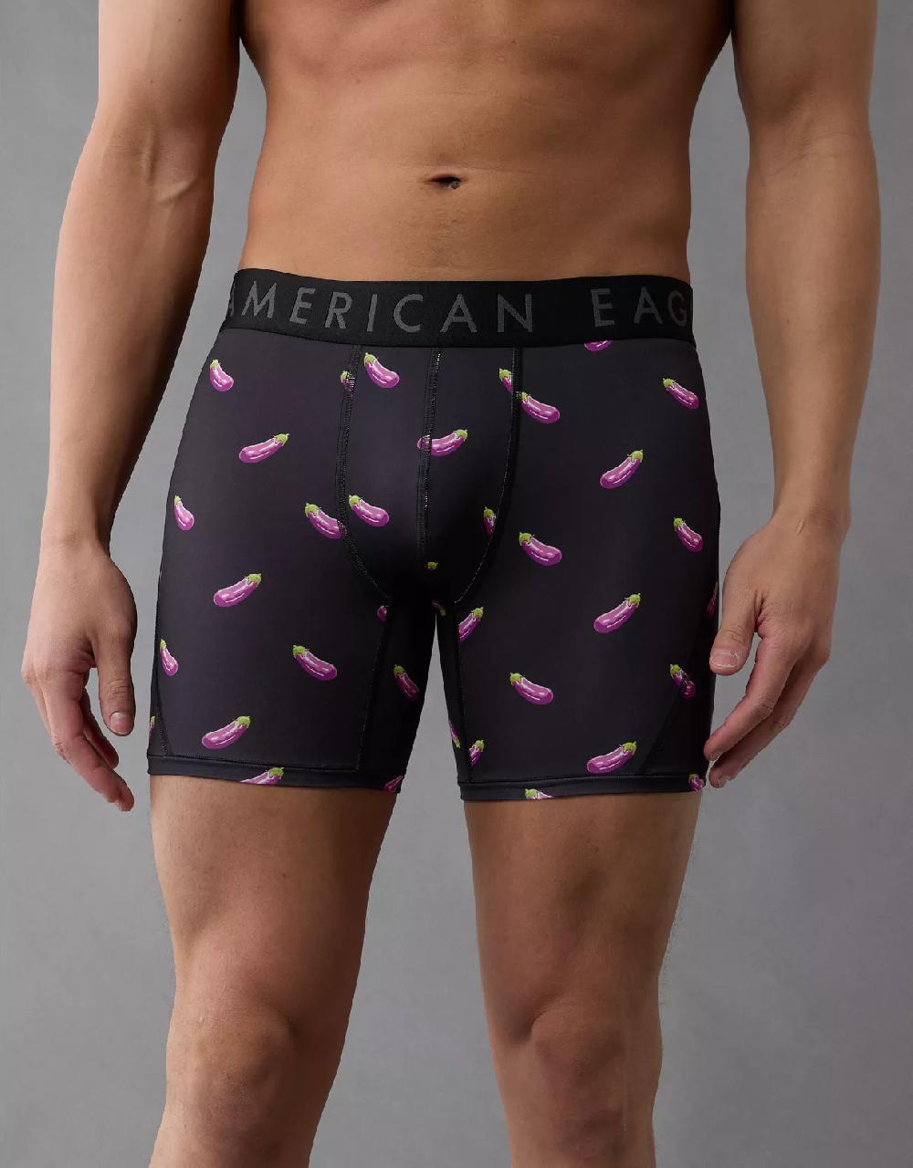 aeo AEO Men's Eggplants 6" Flex Boxer Brief