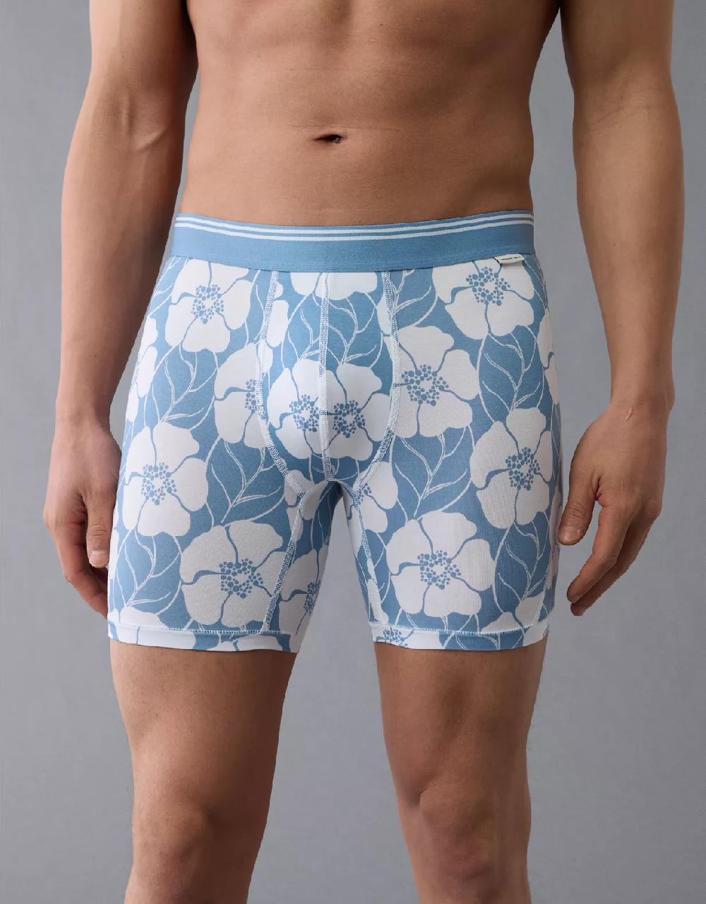 aeo AEO Men's Floral 6" Ultra Soft Boxer Brief
