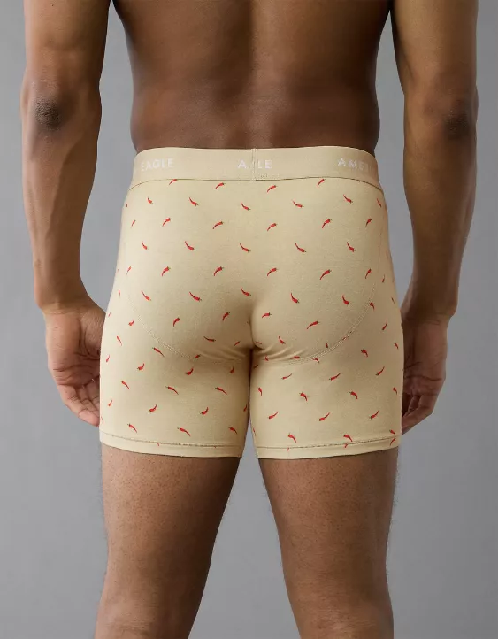 Aeo AEO Men's Hot Peppers 6" Classic Boxer Brief