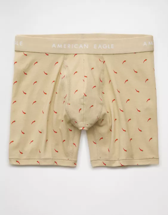 Aeo AEO Men's Hot Peppers 6" Classic Boxer Brief