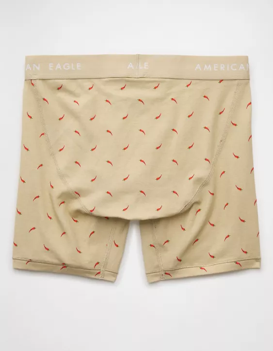 Aeo AEO Men's Hot Peppers 6" Classic Boxer Brief