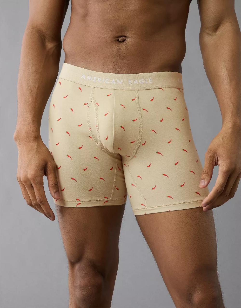 aeo AEO Men's Hot Peppers 6" Classic Boxer Brief