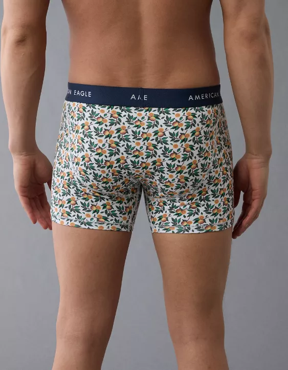 Aeo AEO Men's Orange Tree 4.5" Classic Boxer Brief