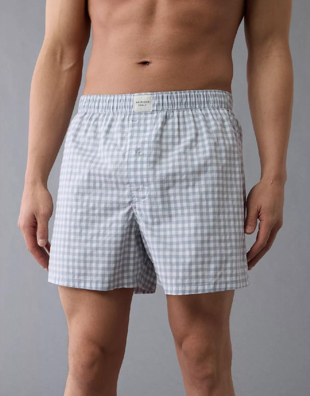 aeo AEO Men's Plaid Stretch Boxer Short