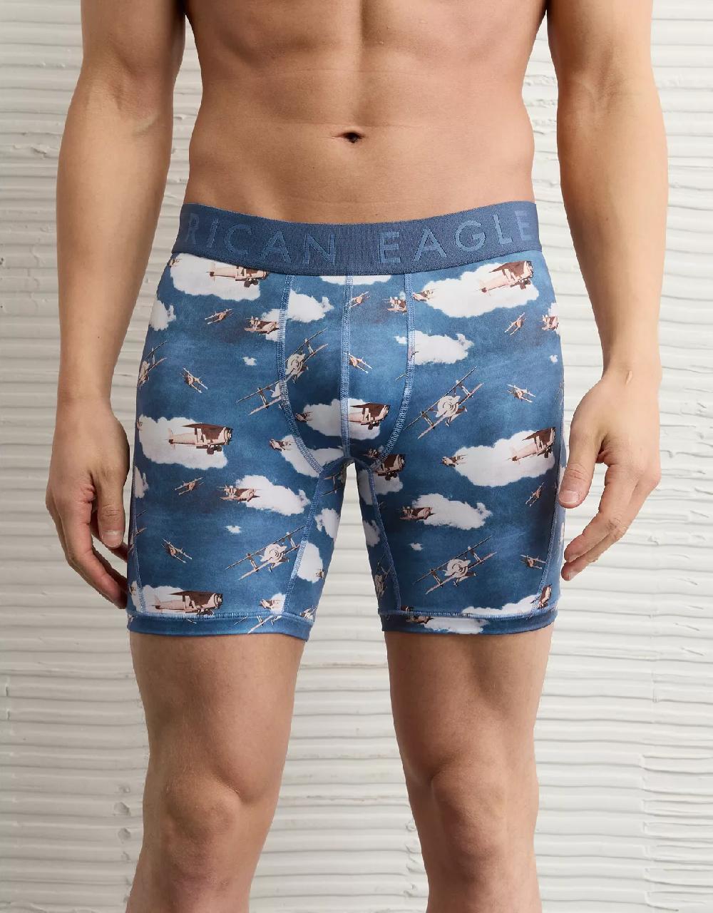 aeo AEO Men's Planes 6" Flex Boxer Brief