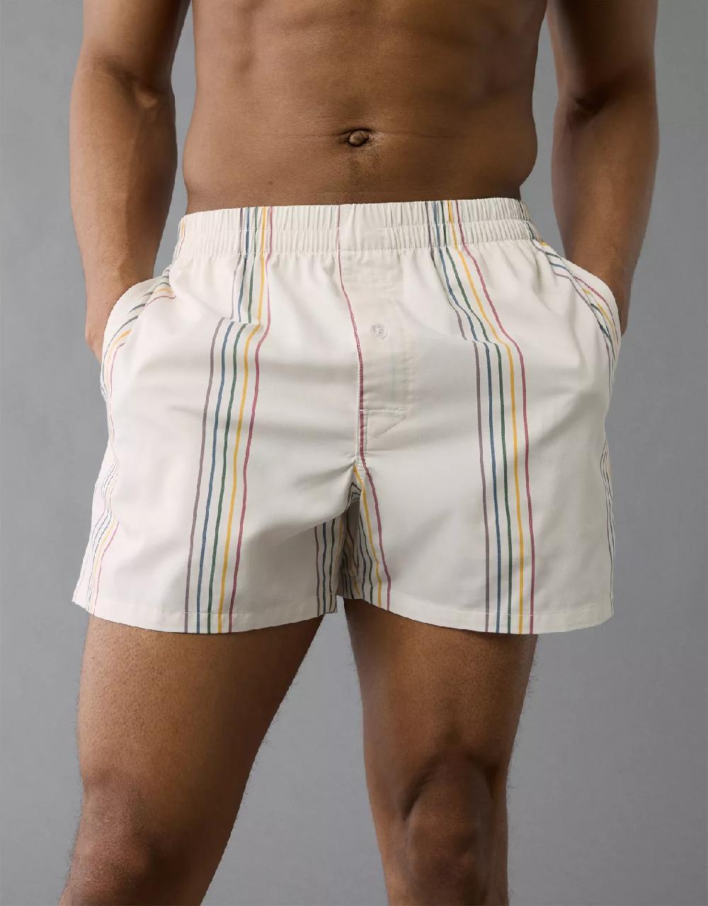 aeo AEO Men's Pride Poplin Pocket Boxer Short